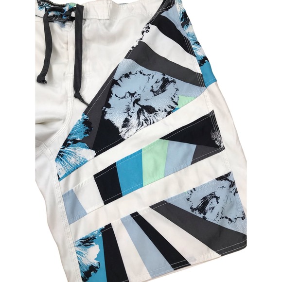 Joe Boxer Men's Size Large Hawaiian Floral Graphic Board Shorts Swim Trunks - Picture 3 of 14